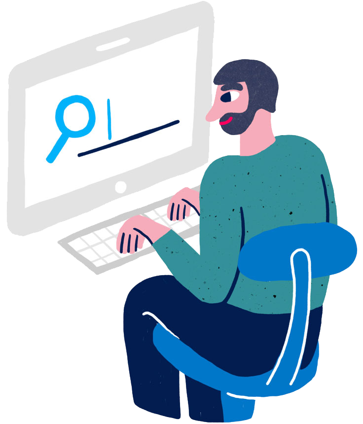 person typing on keyboard